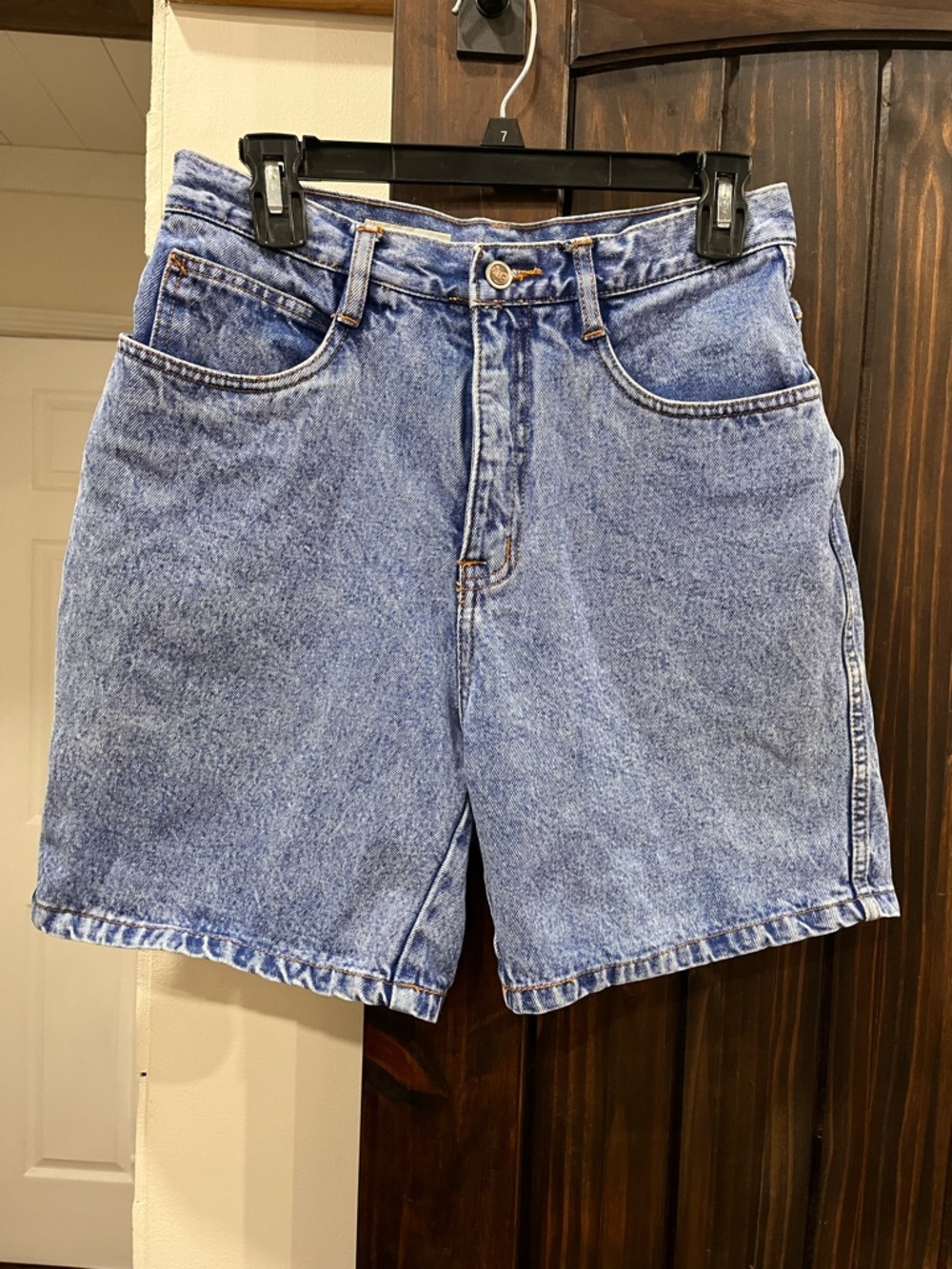 Rio By Stephen Mardon vintage late 80s High-waisted blue denim shorts